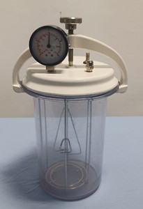 Difco Laboratories Anaerobic Jar w/ Lid and Pressure Gauge