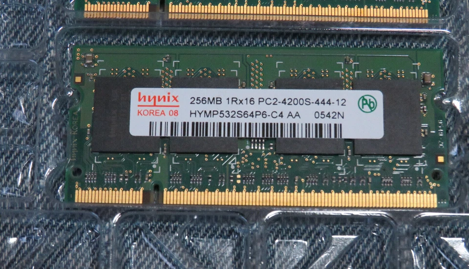 Hynix 512MB (2 X 256MB)  1RX16 PC2-4200S-444-12 Memory - Image 3 of 4
