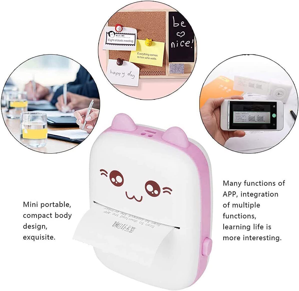 Pocket Thermal Printer Bluetooth Mobile Phone Photos Label Printing