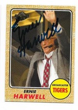 ERNIE HARWELL 2003 TOPPS ARCHIVES AUTOGRAPHED SIGNED # 107 TIGERS HOF DECEASED