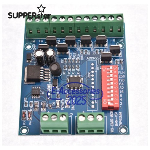 8CH RGBW DMX512 Decoder Controller 2groups RGBW Output DC5V-24V für Led Strip
