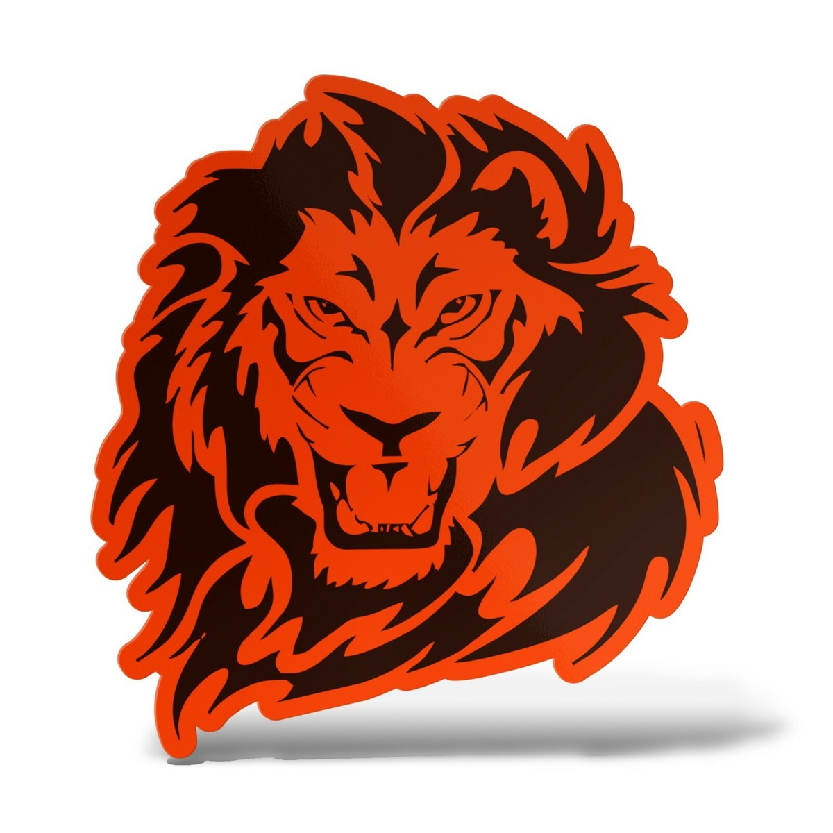 ERREINGE - Adesivo 50 cm LEONE - Sticker PVC | Decal compatibile per Auto, Moto, Scooter, Casco, Laptop, Camper, Cofano, Bici