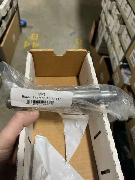 SWISHER 9078 Shaft Long Shoulder 6 INCH fit SPECIFIC 24” WALK BEHIND Rough Cut   - Image 3 of 4