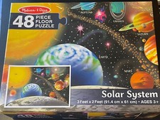 COMPLETE Melissa Doug Solar System Floor Puzzle 48 piece 3' x 2'