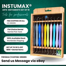 Set 10 Strumenti Ristrutturanti Manico Silicone Kit Strumenti Dentali INSTUMAX® ARTE
