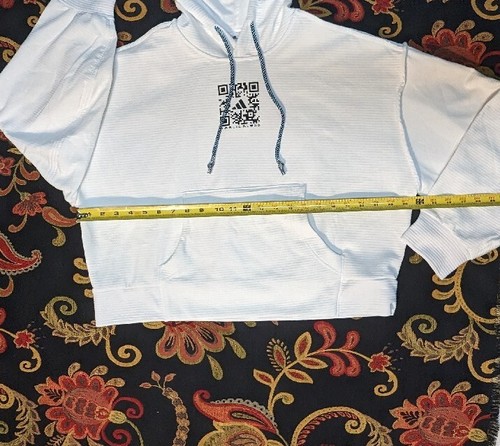 adidas x Karlie Kloss Damen Hoodie Sweatshirt HB1448 weiß, mittel - Bild 10 von 11