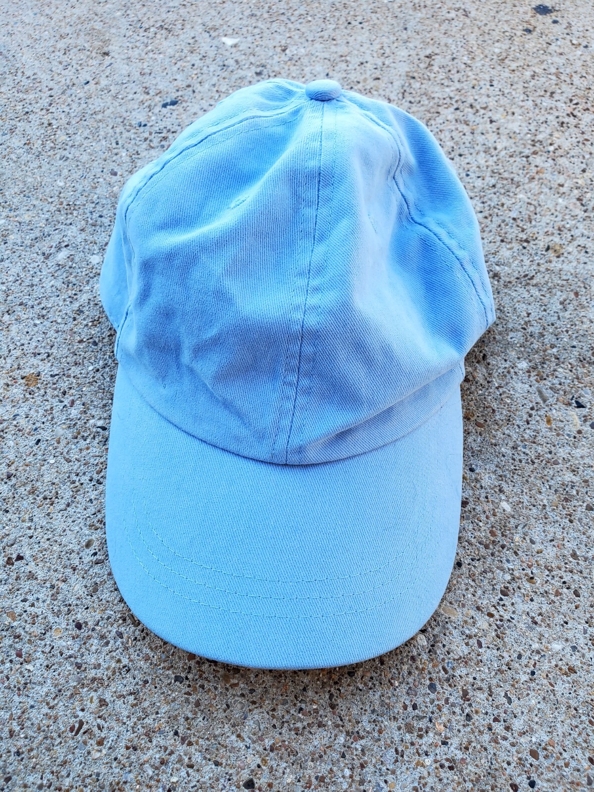 Plain Solid Light Blue Dad Hat Cap Adjustable 1120 - image 1