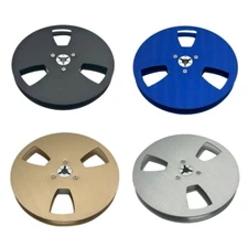 5inch 3 Hole 1/4 Opening Empty Reel Aluminum Alloy Low Noise for Reel Tape Drive