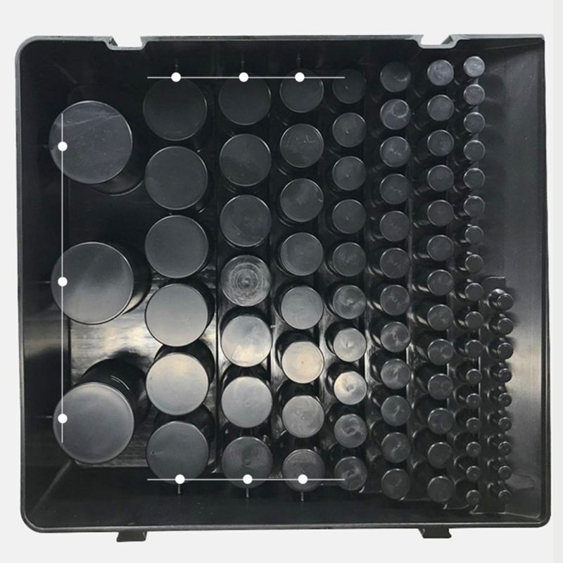 Drill Bit Storage Box Milling Cutter Drill Finishing Holder Black
