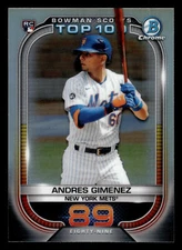 2021 BOWMAN SCOUT'S TOP 100 REFRACTOR #BTP-89 ANDRES GIMENEZ NMMT