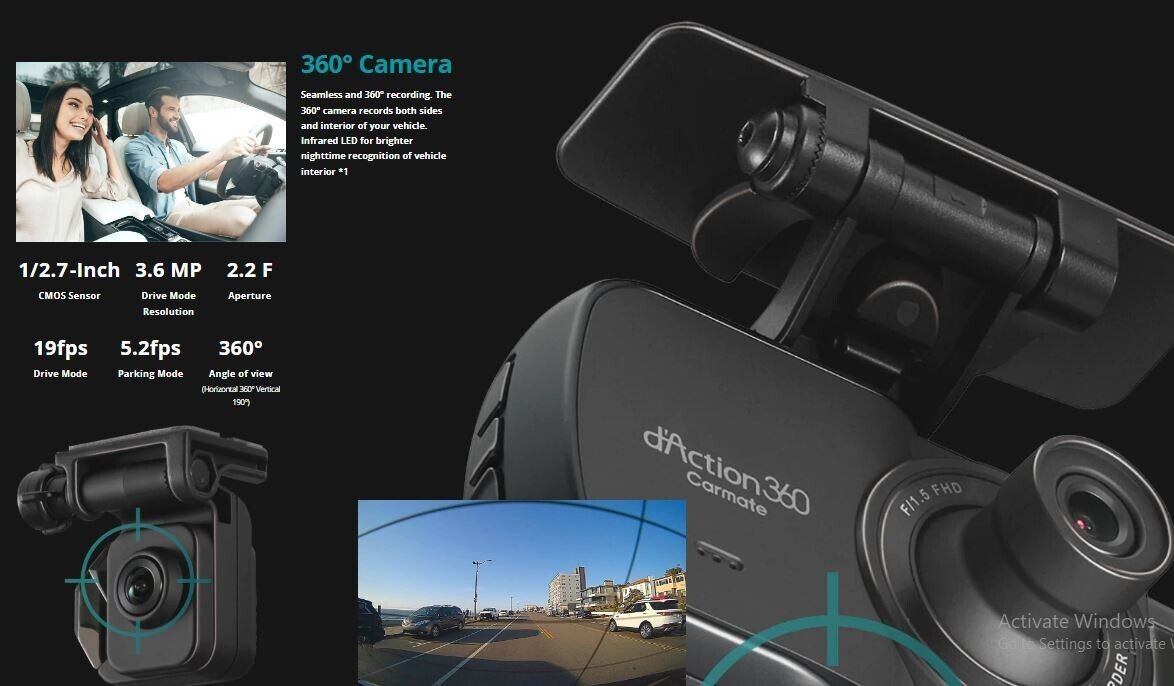 CARMATE DC4000RA DASHCAM D'ACTION 360 | eBay CARMATE DC4000RA DASHCAM D'ACTION 360 | eBay