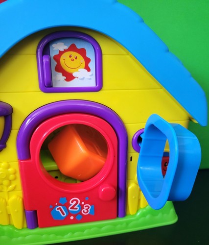 Hap-P-Kid Little Learner Playhouse Shape Sorter Toddler Baby Toys Shapes - Picture 2 of 5
