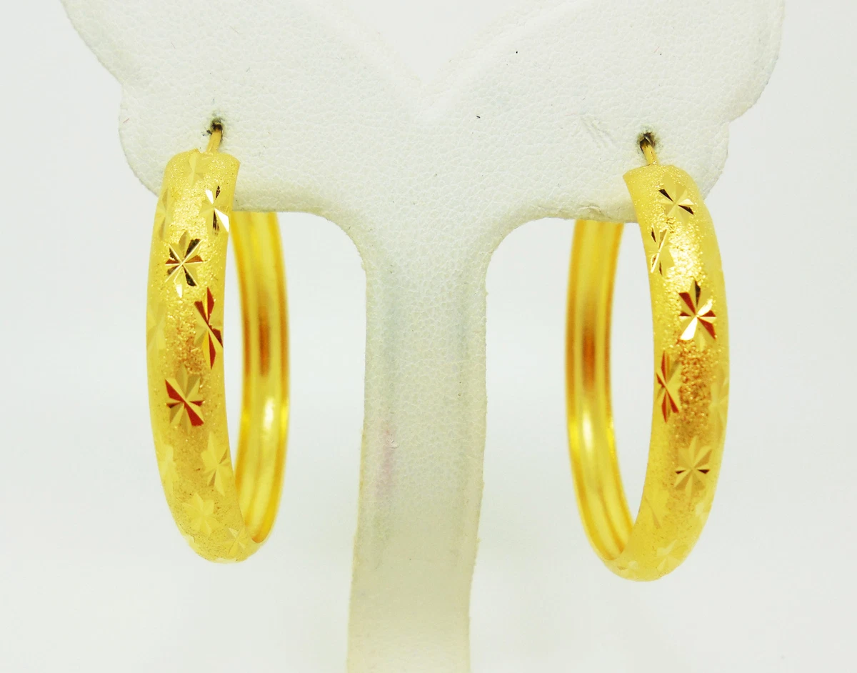 24k gold 2024 hoop earrings indian