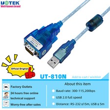 4.92ft USB 2.0 To RS232 COM 9Pin Converter Serial DB9 Adapter Cable Magnet Ring