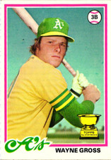 1978 Topps All Star Rookie - #139 Wayne Gross - Oakland Athletics