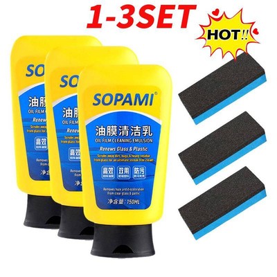 3 In 1 Sopami Car Coating Spray, Sopami Oil Film Cleaning Emulsion{1-3 SET-