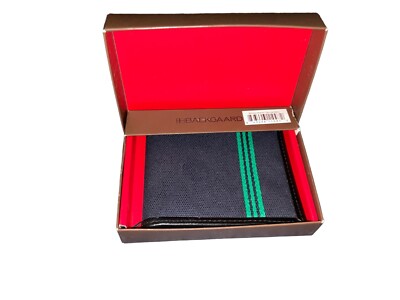 Baekgaard Billfold Wallet, Canvas Navy Brand New MSRP $38.00 Free Shipping