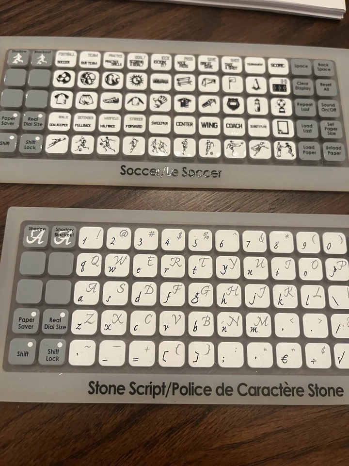 Lote de 4 + 2 superposiciones de teclado y folleto Cricut estado vinculado desconocido Foto 2 de 4