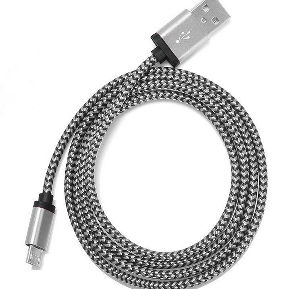 3M/10ft Long Braided Micro USB Data Charging Cable For Android Samsung Galaxy LG