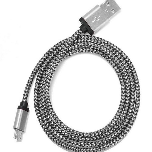 1/2/3M Braided Micro USB Data Charging Cable For Android Phone - Photo 3 sur 16