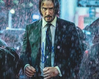 Keanu Reeves Autographed RARE John Wick 8x10 Photo with COA/Matching Hologram