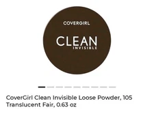 Covergirl Clean Professional Loose Powder, Translucent, Fair (2) 2 Pack