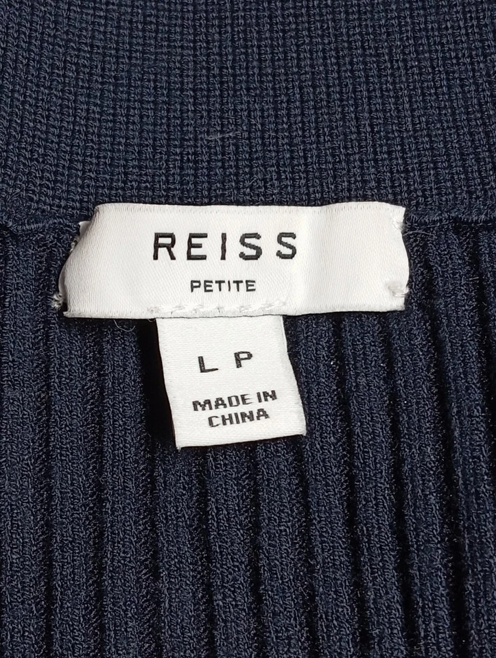REISS Robe à manches longues Dames Robe T EU 40 bleu élégant - Photo 4/4