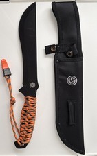 UST Ultimate Survival ParaChete 9.0 PRO Sawback Machete 9" Black Blade