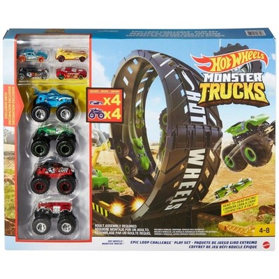 Hot Wheels Monster Truck Bahn Epic Loop Challenge mit 8 Autos 1:64 NEU & OVP