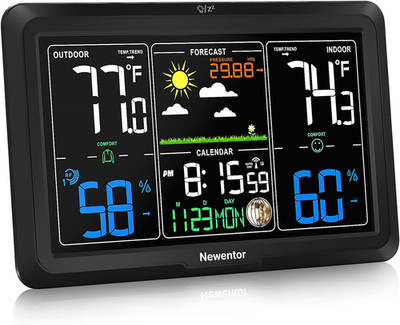 Weather Station Wireless Indoor Outdoor, Indoor Outdoor Thermometer Wireless, 7.
