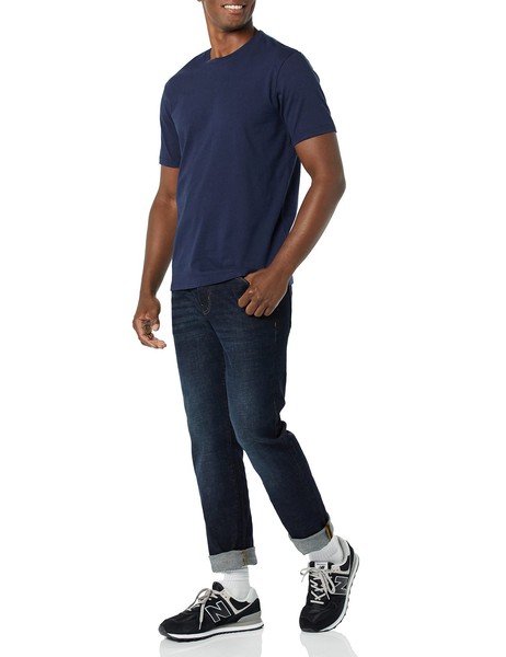 Amazon Essentials Herren T-Shirt 2Er-Pack Dunkelblau/Marineblau GrößE-image