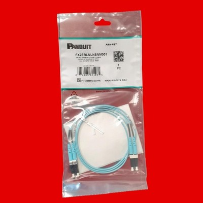Panduit FX2ERLNLNSNM001 Fiber Patch Cord: Multi-Mode, 1 m Lg, LC End 1, LC End 2