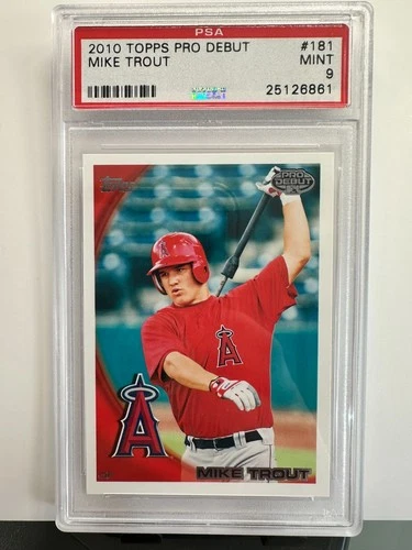 2010 Topps Pro Debut Mike Trout #181 PSA 9