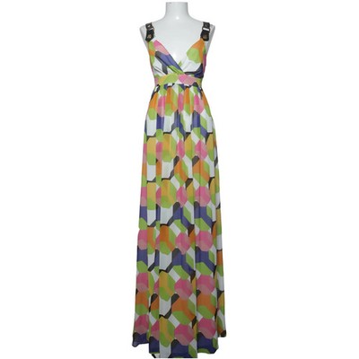 4G by Gizia, Maxikleid, Größe: 38, Mehrfarbig, Damen #m8b