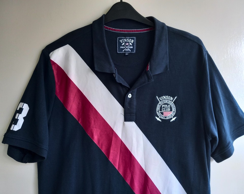 VINSON POLO CLUB LEGENDARY TRADITIONS POLO SHIRT DARK BLUE/NAVY DENMARK ...