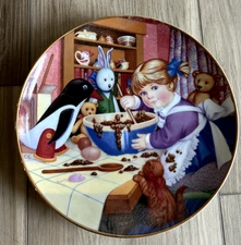 Carol Lawson Franklin Mint Porcelain Decorative Plate 1988 "Little Gourmet"