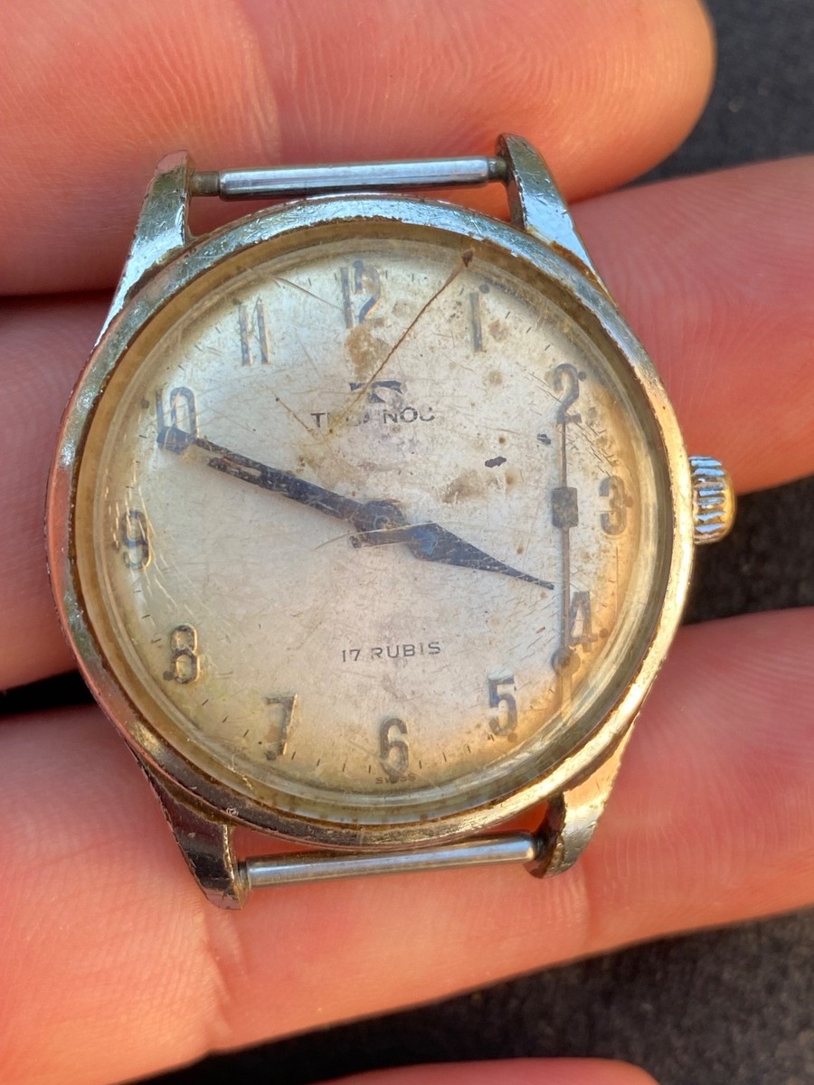 vintage watch technos 17 rubis for parts | eBay