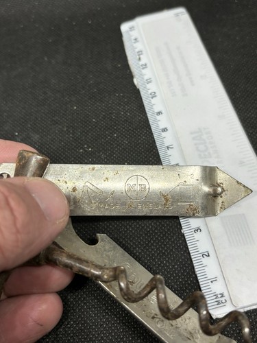 Flaschenöffner Korkenzieher Vintage Antik Artikel Kurioses Stück Metall ausgefallen 9e - Bild 2 von 3