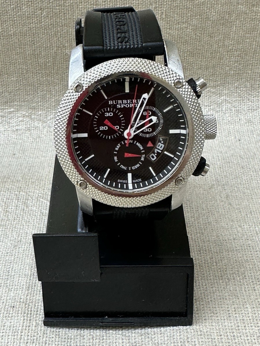 フォロー割 BURBERRY バーバリー メンズ腕時計 BU7701 Burberry Sport Chronograph Mens Watch BU7700 Swiss Quartz Movement