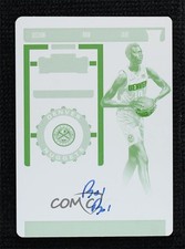 2019 Panini Contenders Rookie Ticket Printing Plate Yellow 1/1 Bol Bol Auto 1v3