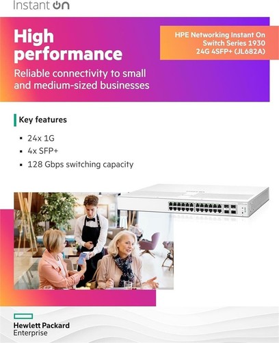 Switch de encendido instantáneo de redes HPE serie 1930 24 puertos Gb (JL682A) - Imagen 5 de 8