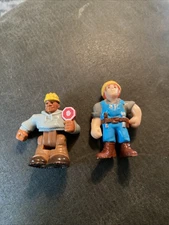 Unbranded Mechanic Construction Guy with yellow hat figure And Stop Sign Guy