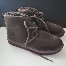 UGG Woman Size 5 Ankle Boots Neumel Chukka Chestnut UGG Plush Wool