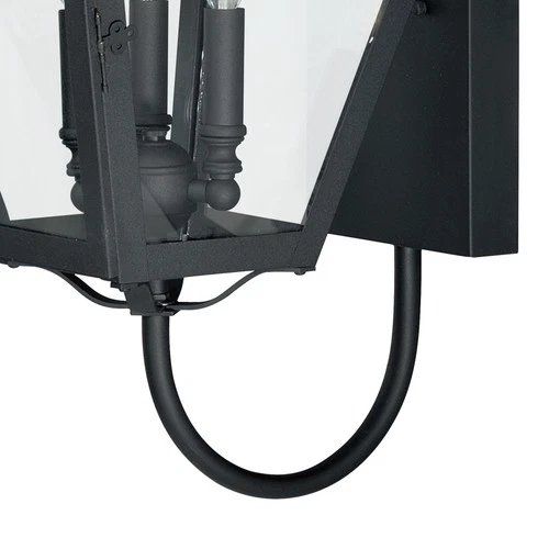 Vaxcel Lighting T0080 Nottingham 3 Light Outdoor Wall Sconce - - Black - Picture 3 of 7