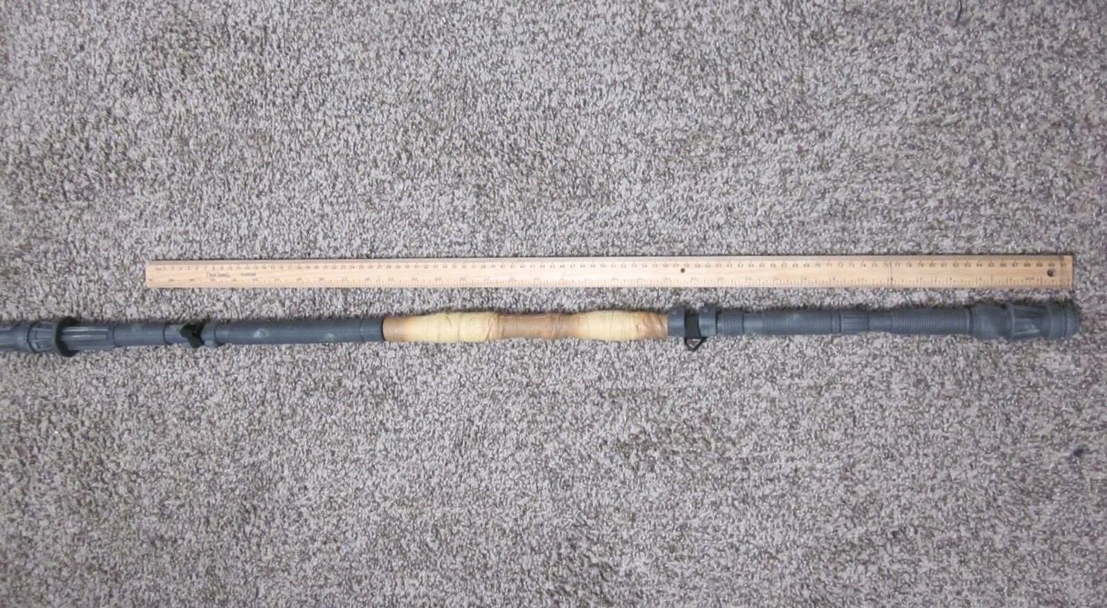 HTF Rare Star Wars Rey Staff Weapon 4ft Lucasfilm Foam Prop Breaks Down No Strap