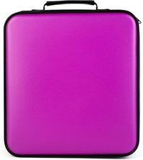 CD Case DVD Holders Storage - 432 Capacity Portable Disc 432, Purple