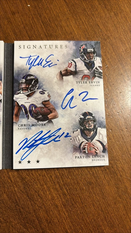 Wentz Dixon Ervin 2016 Origins Six Star Rookie Auto Vikings Ravens Texans/10 radiocontrol Foto 3 de 4