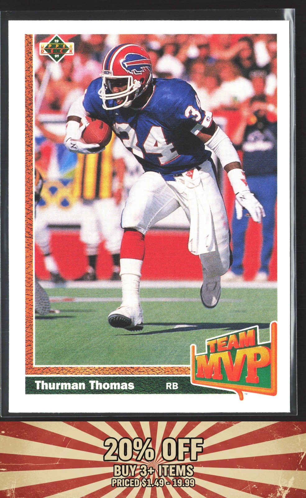 1991 Upper Deck #452b Thurman Thomas Buffalo Bills