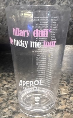 Hilary Duff 2026 The Lucky Me Tour Exclusive Aperol Spritz Plastic Souvenir Cup
