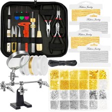 Jewelry Making Supplies Kit with Jewelry Making Tools, Findings, Necklace Cha...
